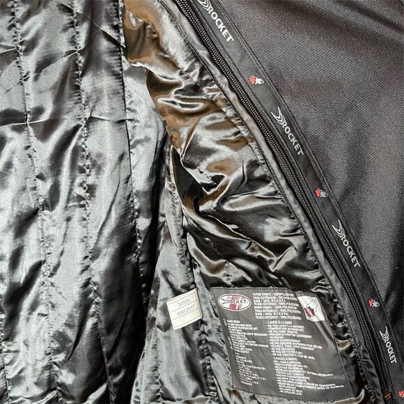 Joe Rocket Women's Motorcycle Jacket Black Full-Zip Reflective Piping Sz S - Picture 3 of 8